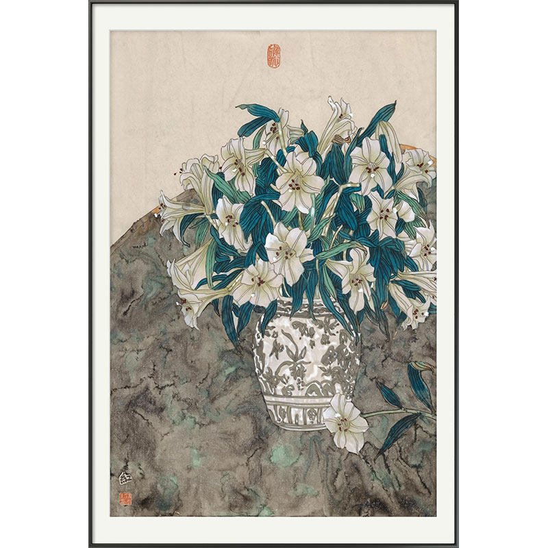 【底价捡漏】中美协会员 冯玉红【百年好合——蓝】数码版画属于什么档次？
