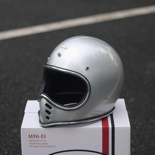 BornFree小盔体日式 moto3哈雷范尖嘴盔男女巡航 头盔复古全盔Mini