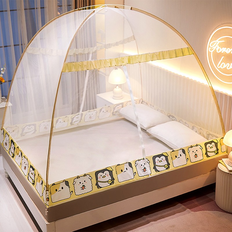 免安装蒙古包蚊帐家用2021新款防摔儿童新型无需支架防尘顶布高睿