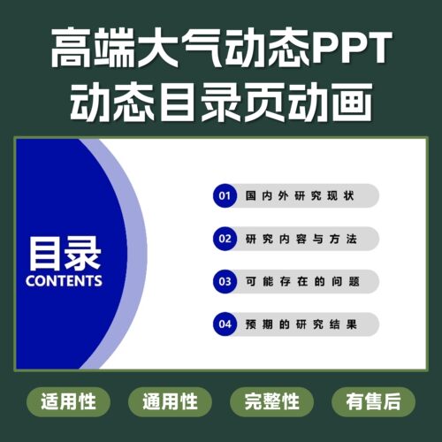 24ppt模板高级感目录页动态课件工作汇报