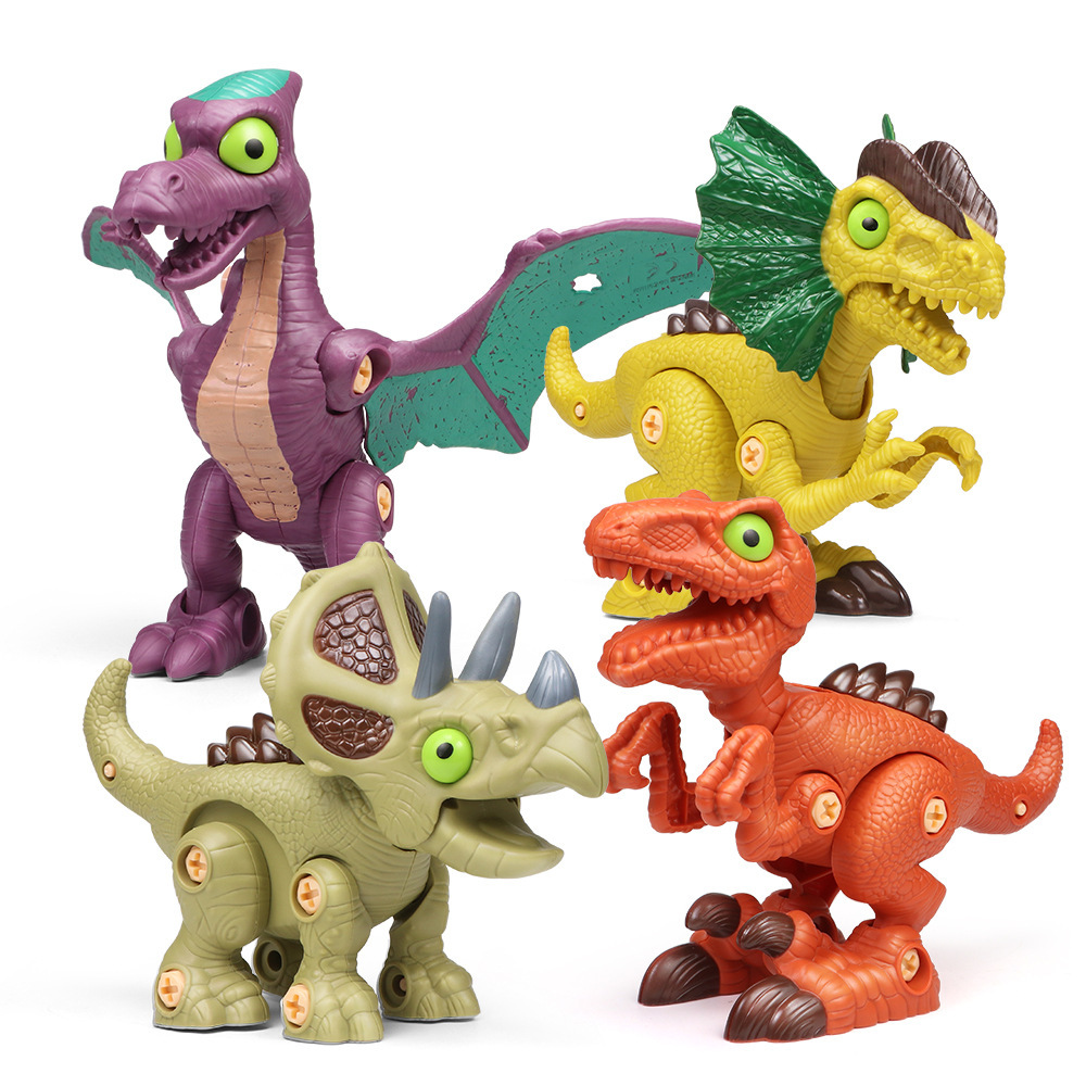 恐龙玩具模型电钻螺母组合翼龙