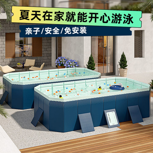 游泳池加厚耐磨充气泳池户外免可
