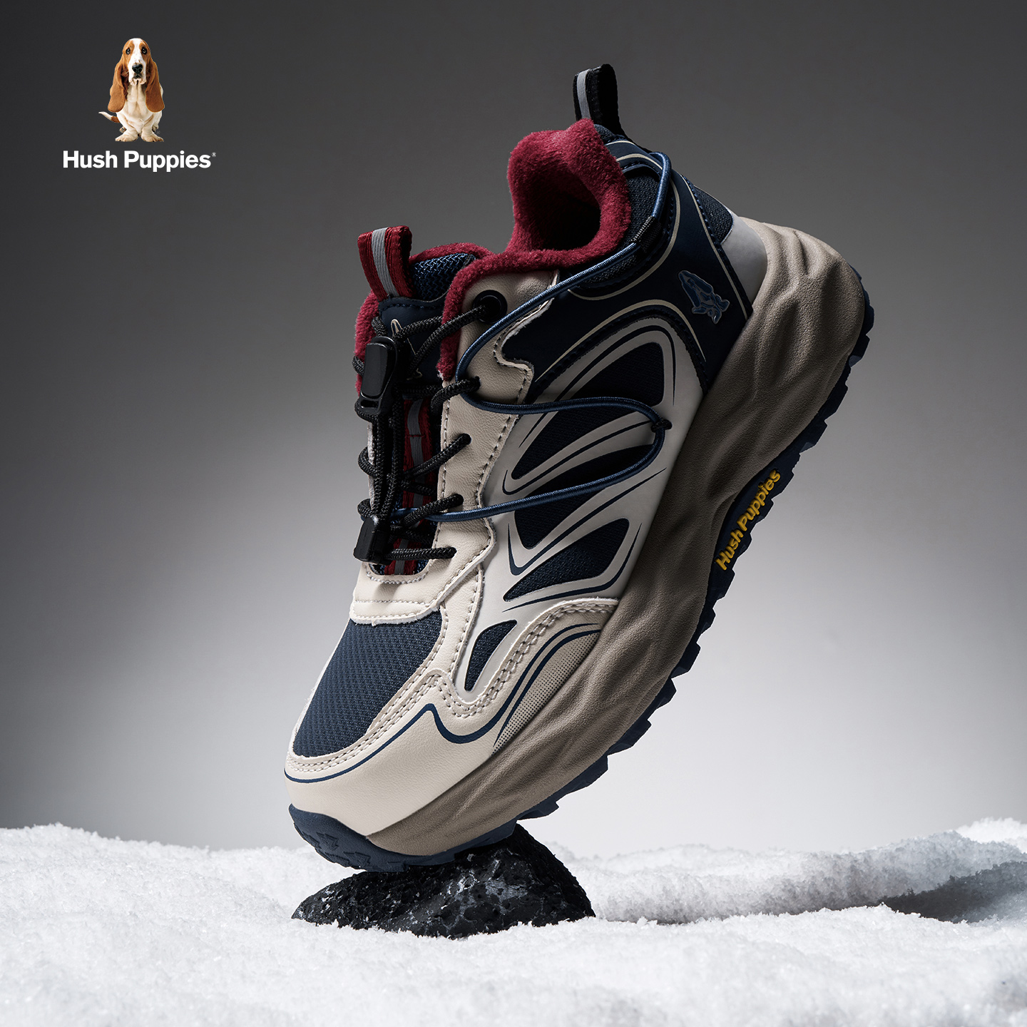 暇步士童鞋儿童运动鞋加绒保暖