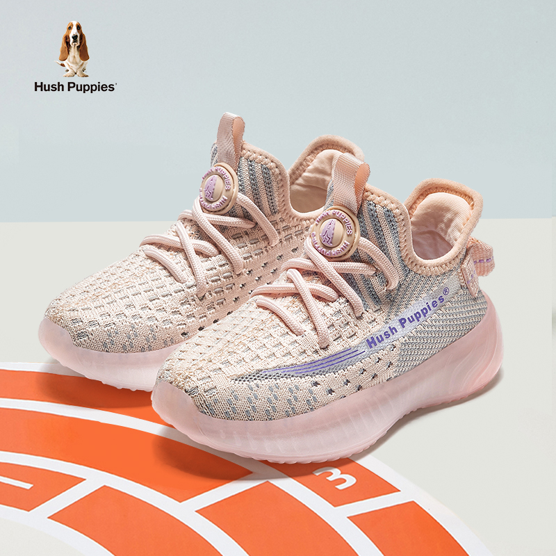 暇步士童鞋女童椰子鞋夏季网面透气轻便跑步鞋2024儿童飞织运动鞋