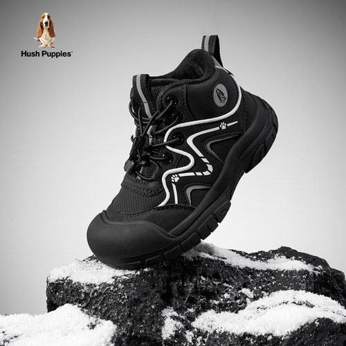 暇步士儿童棉鞋加绒保暖