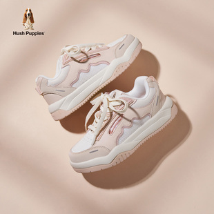 【云感力】暇步士童鞋女童鞋子儿童板鞋粉色跑步暴走休闲运动鞋子