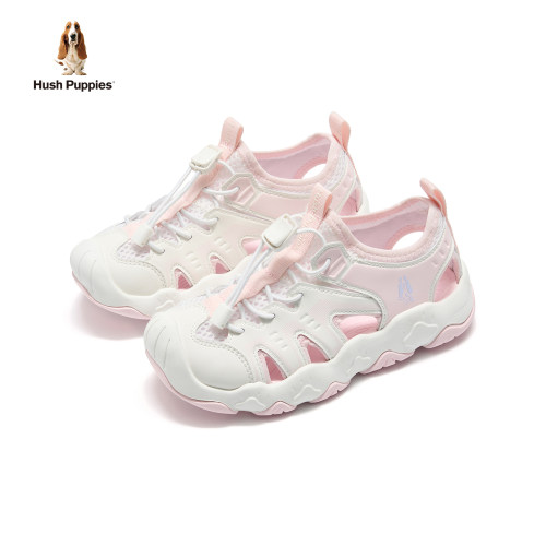 暇步士童鞋女童包头凉鞋旋钮扣