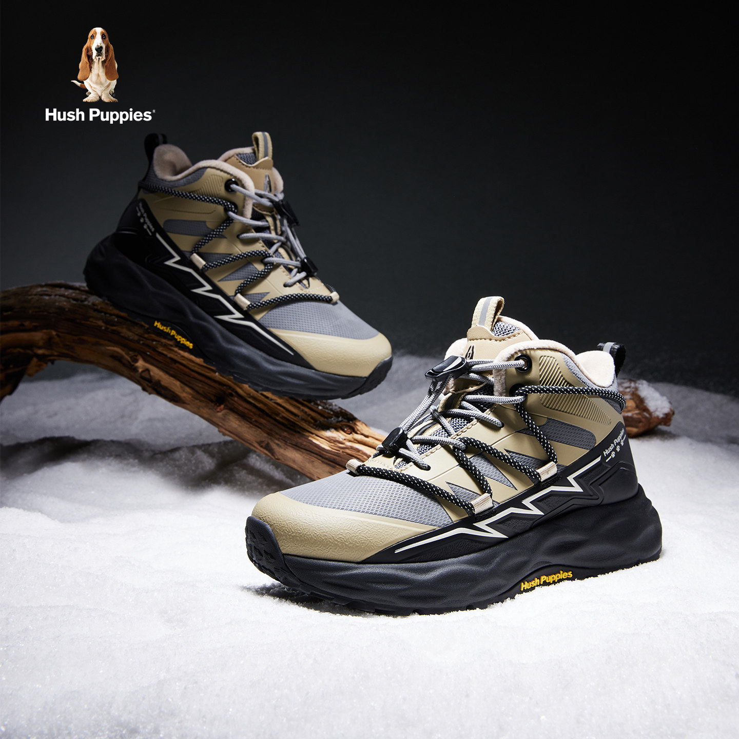 暇步士童鞋儿童运动鞋男童棉鞋冬季新款加绒保暖休闲户外徒步鞋子