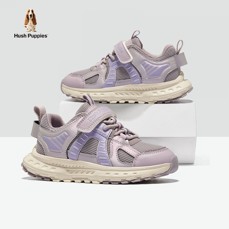 暇步士童鞋女童运动鞋儿童老爹鞋紫色女孩暴走防滑轻便软底休闲鞋