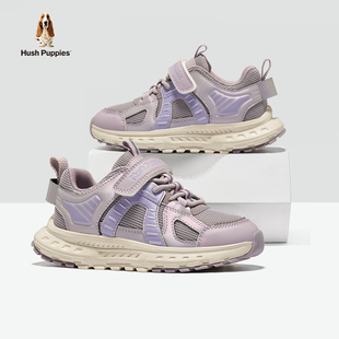 暇步士童鞋女童运动鞋儿童老爹鞋紫色女孩暴走防滑轻便软底休闲鞋