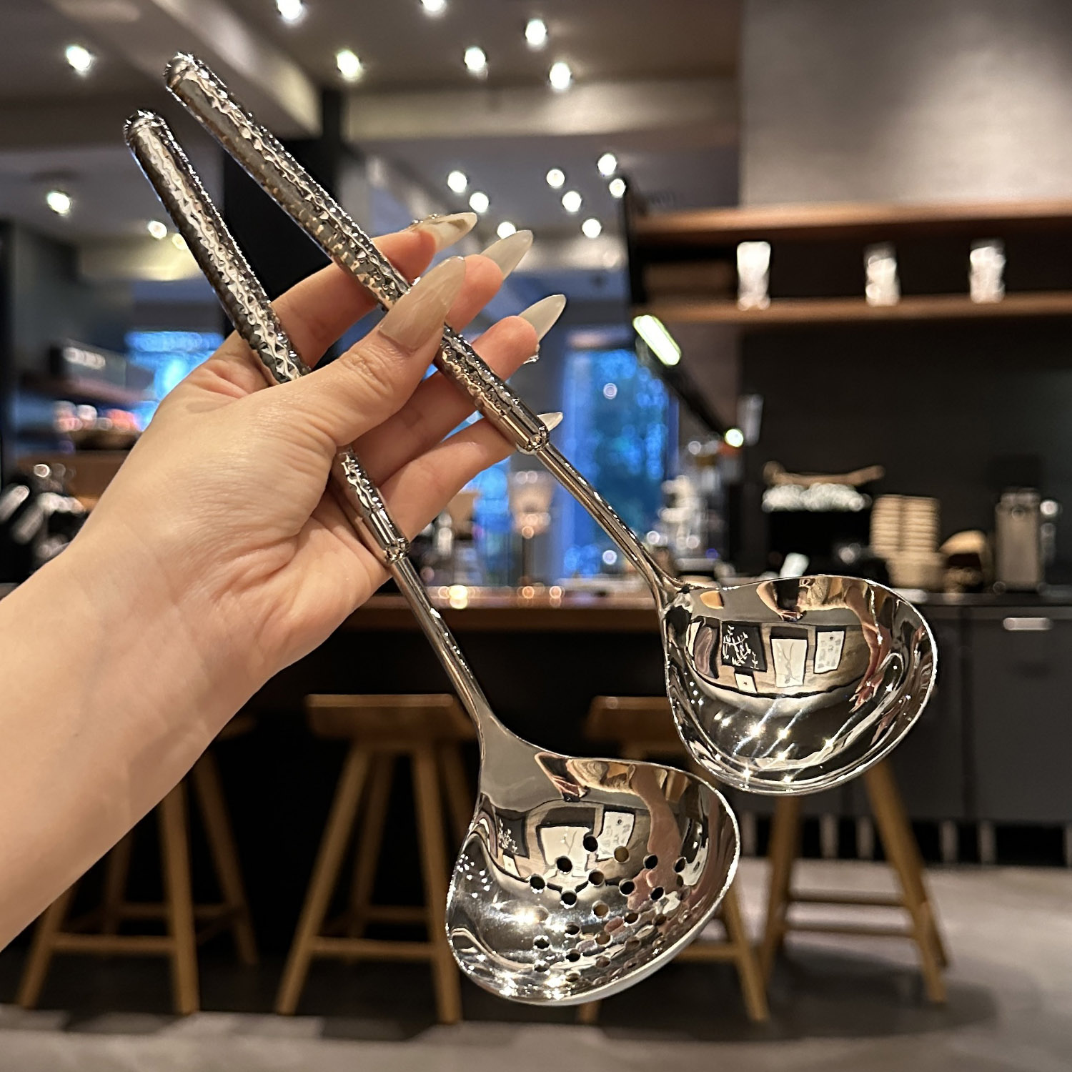 1810不锈钢火锅勺子漏勺分汤勺