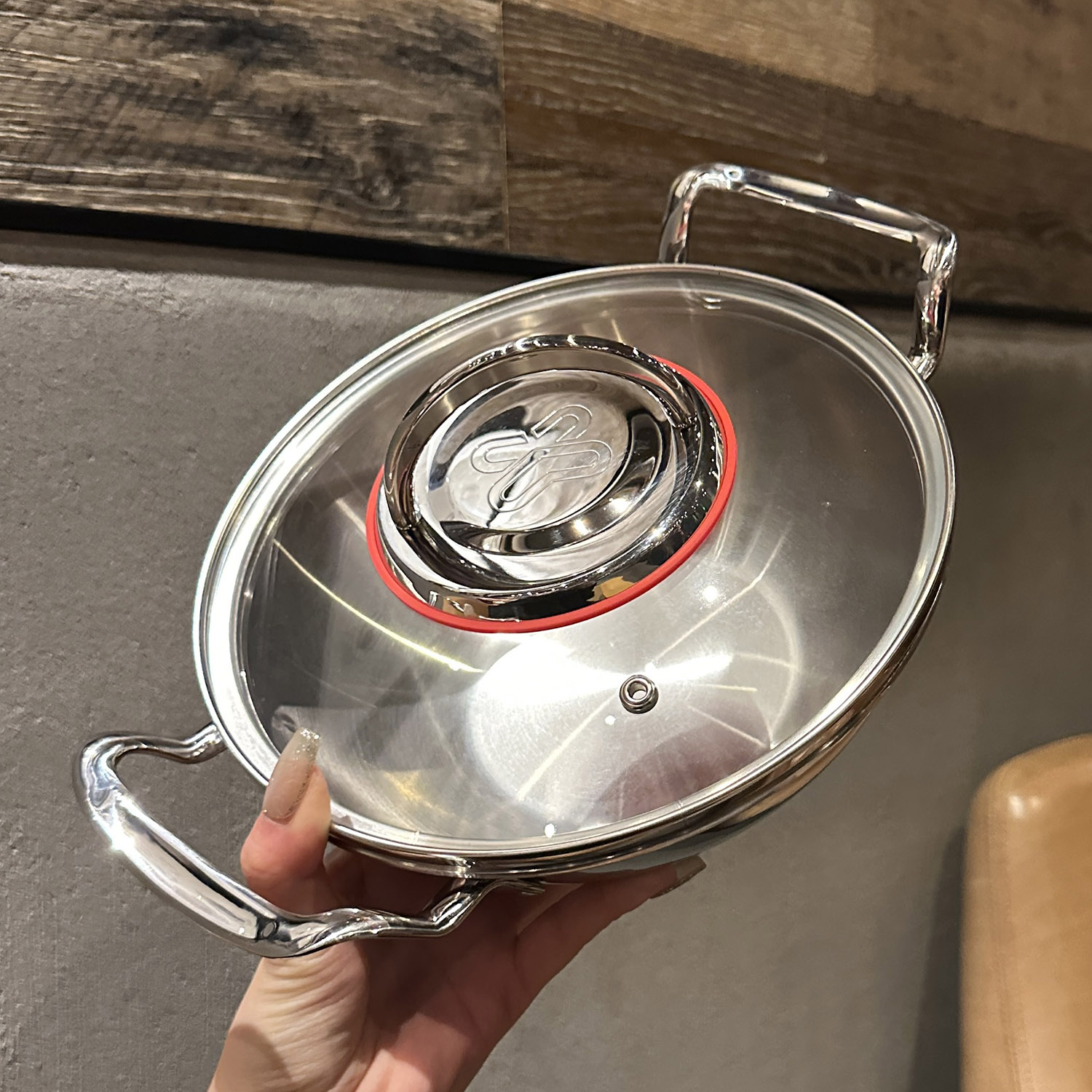 18/10不锈钢小炒锅小火锅海鲜