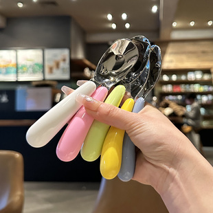 带便携盒子的宝宝勺~316L不锈钢儿童元宝勺婴幼儿专用小号辅食勺