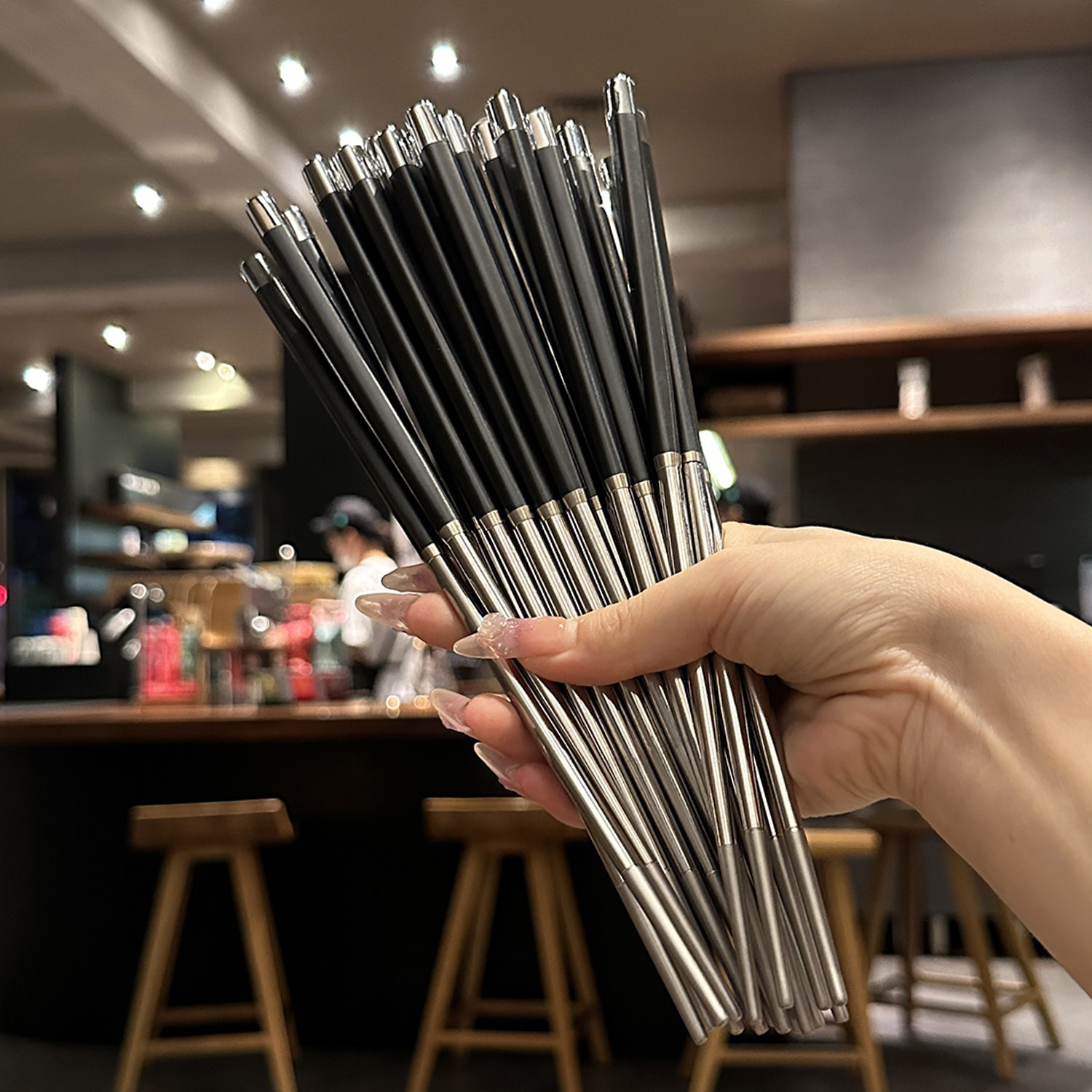 304不锈钢合金筷子餐具酒店