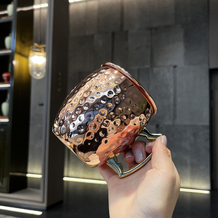 莫斯科骡子杯来啦 304不锈钢啤酒杯酒吧杯创意 锤点杯子欧式