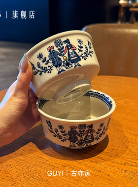 童话绘本丨英国Johnson Brothers中古手绘餐碗陶瓷米饭碗沙拉碗