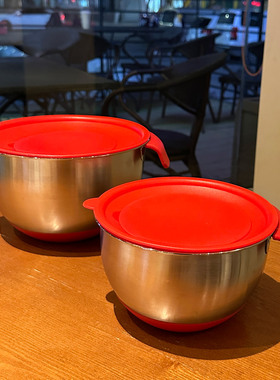 *老板娘自留款*304不锈钢盆烘焙打蛋盆和面盆揉面盆带盖子料理盆