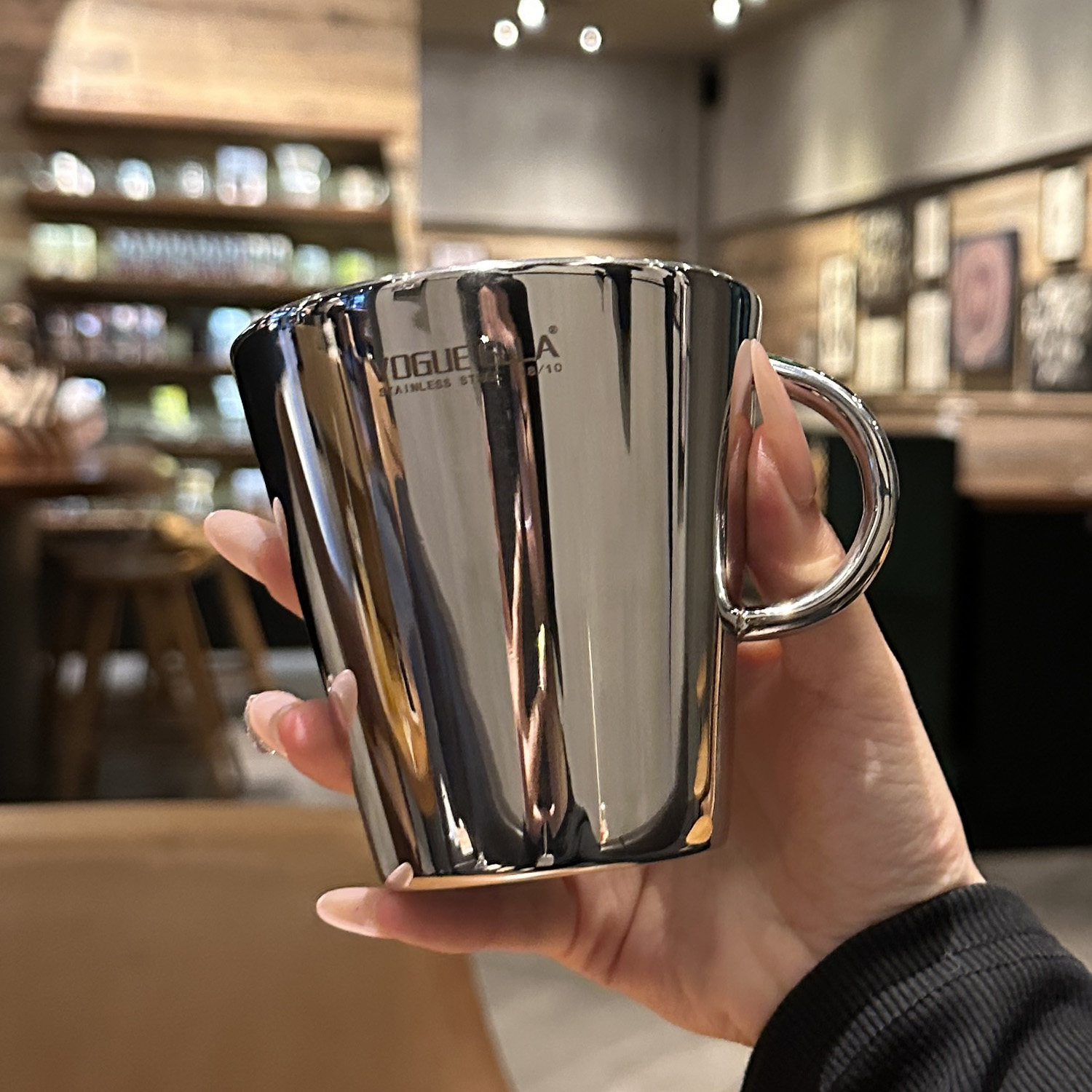 【初德国】创意小耳316不锈钢喝水杯！出口双层防烫马克杯咖啡杯,餐饮具,马克杯,淘宝优惠券,粉丝福利购,淘宝优惠卷