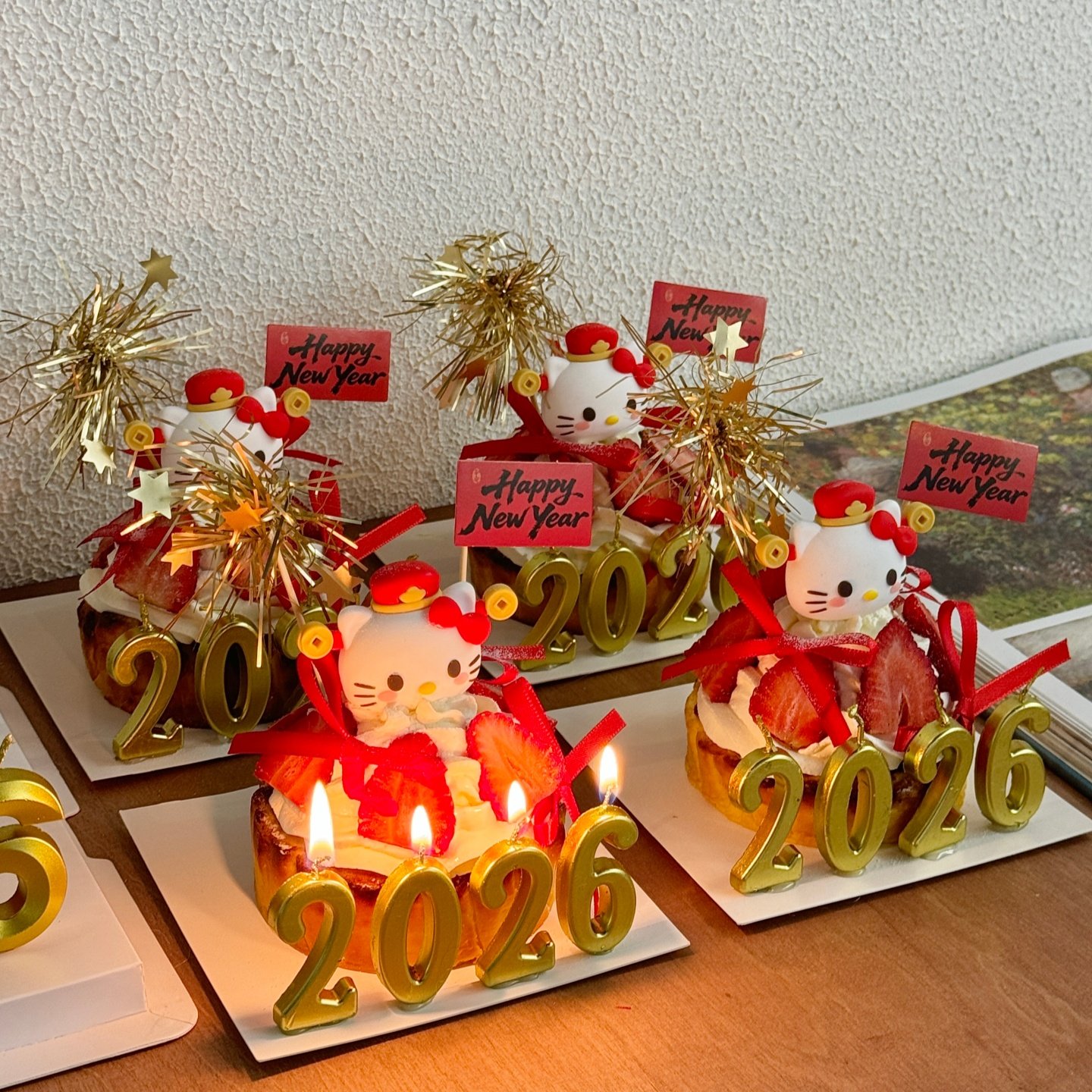 2026新年快乐小旗子蛋糕装饰元宝财神kt猫摆件跨年除夕蜡烛装扮,节庆用品/礼品,节日装扮用品,淘宝优惠券,粉丝福利购,淘宝优惠卷