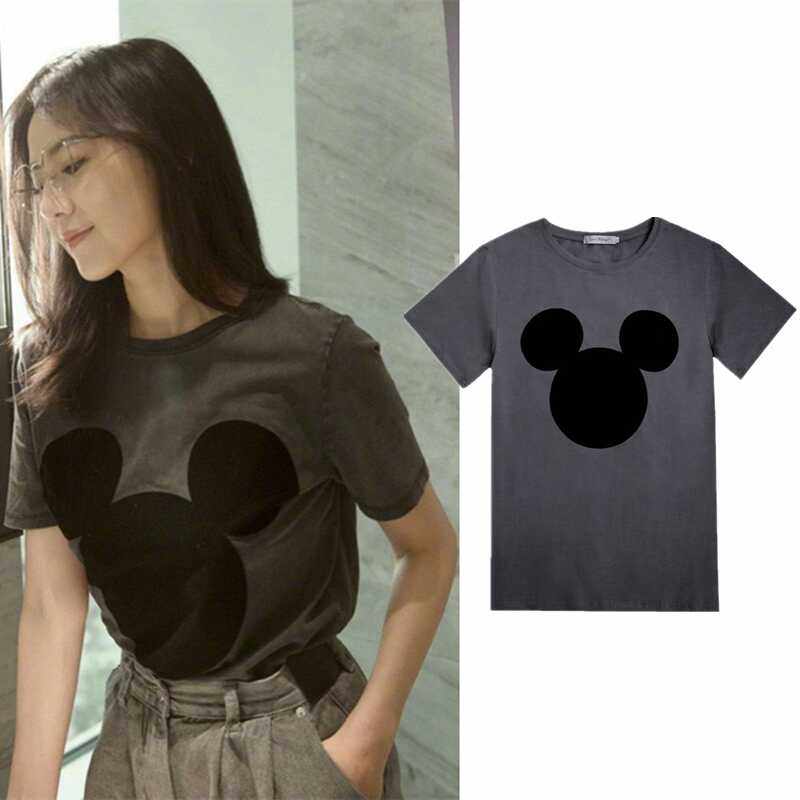 高圆圆明星同款植绒卡通米奇t恤女2025夏季新款ins潮宽松短袖上衣,女装/女士精品,T恤,淘宝优惠券,粉丝福利购,淘宝优惠卷
