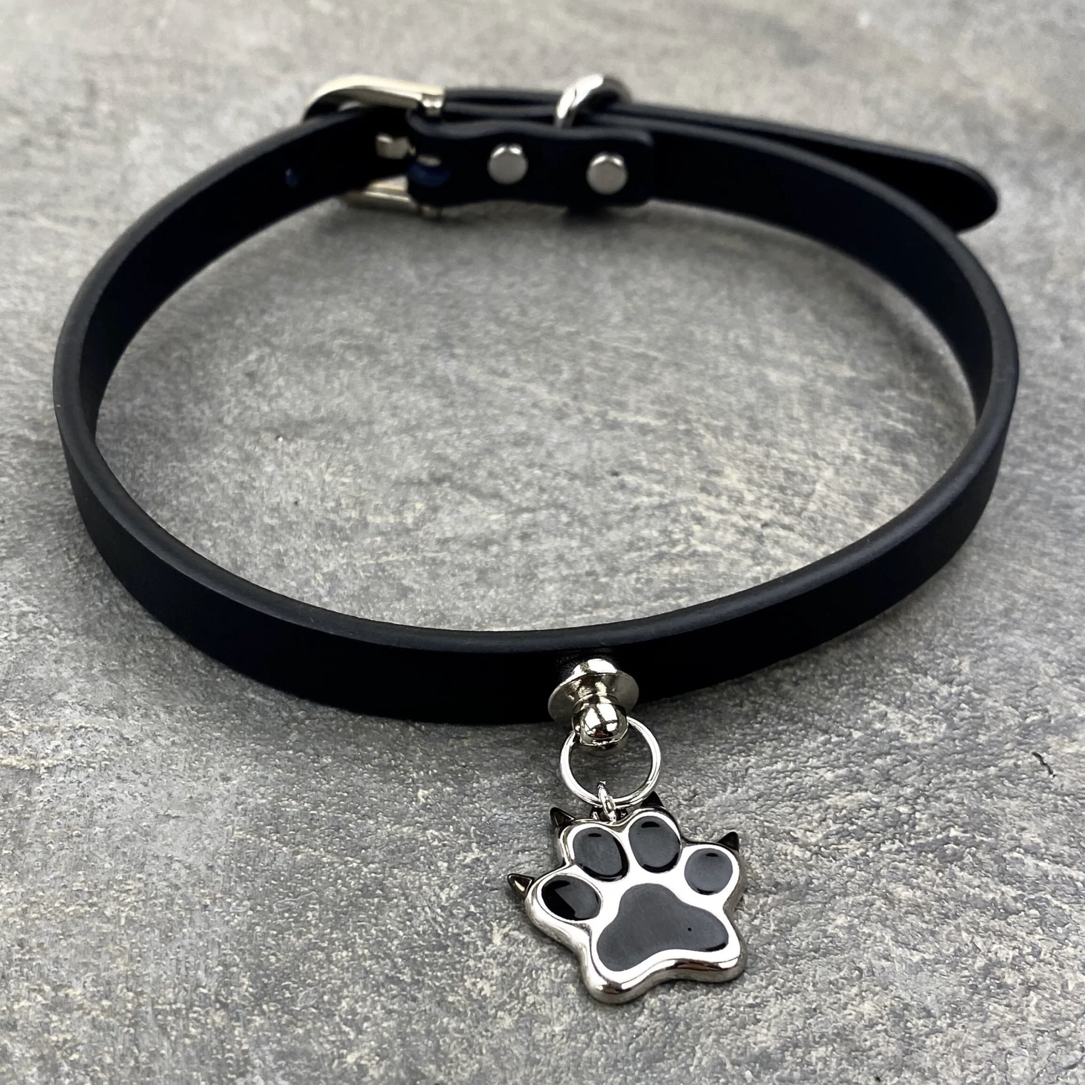 黑色项圈choker 朋克亚文化狗爪猫爪暗黑风时尚颈圈项链
