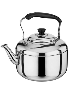 茶壶大容量5升老式茶壶大口径单独烧水壶不锈钢加厚鸣音水壶煮水