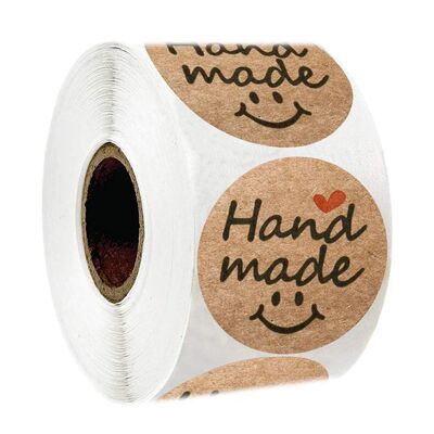 100-500pcs Kraft Paper Stickers Smiling face pattern Scrapbo