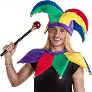 Carnival Hat Clown King Draped Props New Orleans Spliced Tri