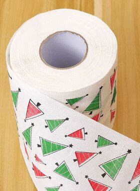 Christmas Themed Tissue Roll Cartoon Santa Printed Eco-Frien