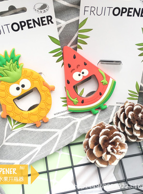 Beer Bottle Starter Watermelon Pineapple Magnetic Refrigerat