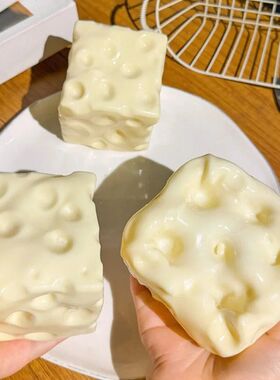 Taba Squishy Cheese Cube Stress Ball Shapeable Squeeze Ball