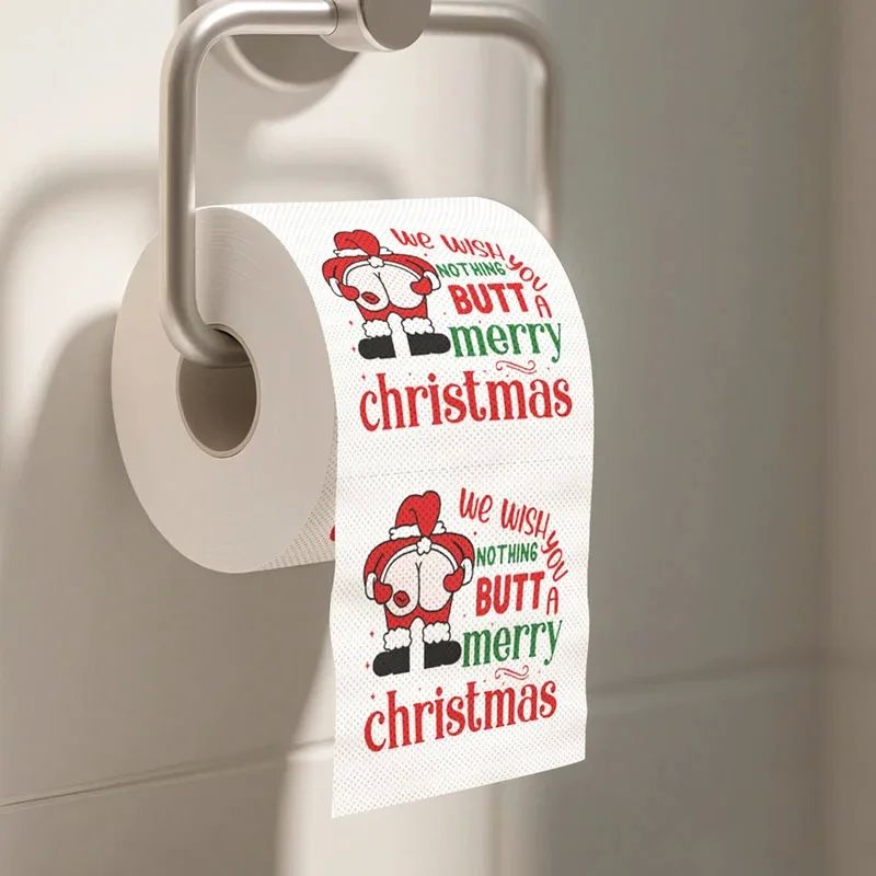 Christmas Toilet Roll Paper Happy 2026 New Year Christmas Su