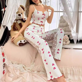 Clothes Mesh Home Split Front Contrast Printed Color