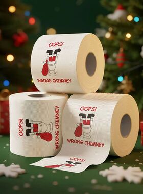 Color Christmas Wrapping Paper Christmas Toilet Paper Santa