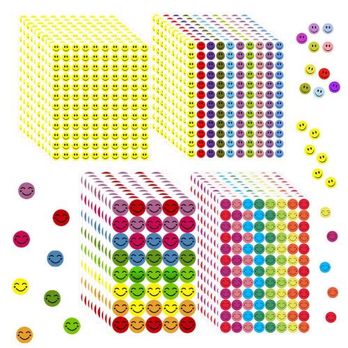 10/20Sheet Smile Face Stickers for Kids Teacher Classroom In