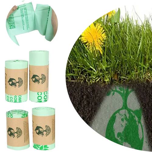 Biodegradable Trash Garbage Bags Household Compostable Garba