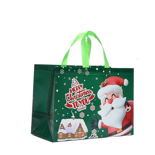 Christmas Tote Bag Charming Waterproof Shopping Bag Foldable