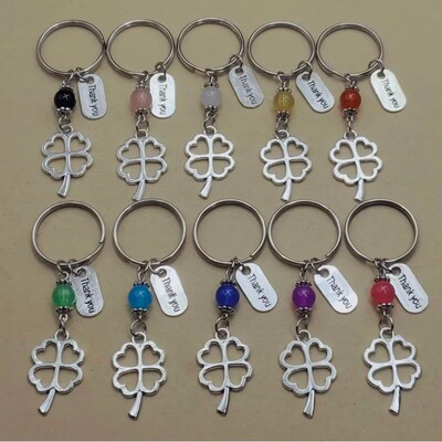 110 Sets Clover thank you Teacher's Day Gift creative Keycha