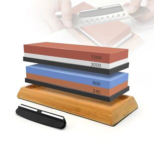 3in1 Professional Sharpening Stones Knife Sharpener Double-s