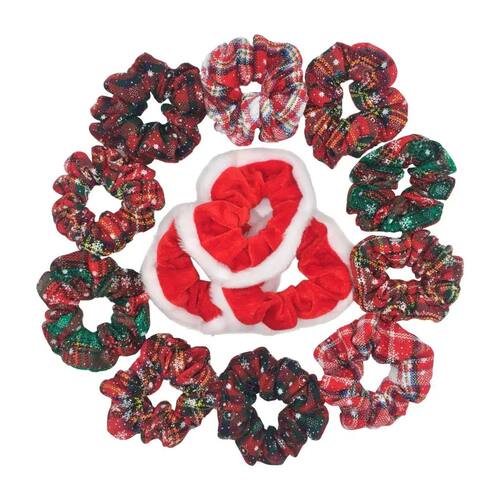 6/3pcs/lot Horror Pumpkin Decoration Fabric Elastic Scrunchy