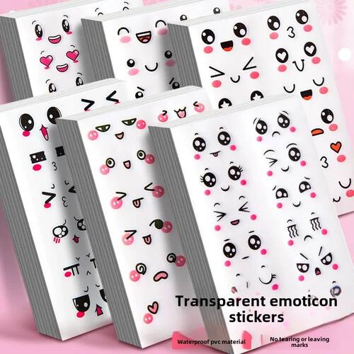 Cute cartoon emoticon stickers suitable for scrapbooking dia