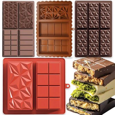 Dubai Chocolate Bar Mold Deep 1 Inch Pistachio Chocolate Bar