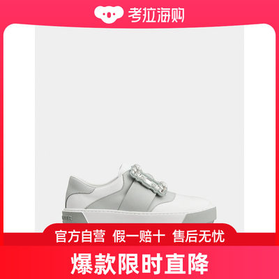 Roger Vivier(罗杰维维亚) 女士Very Vivier钻扣皮革运动鞋