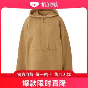 巴宝莉 Burberry 女士 橡树叶纹大廓形连帽卫衣 80632701