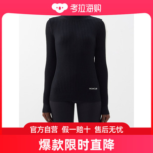 女士 撞色袖 盟可睐 Moncler 罗纹羊毛毛衣