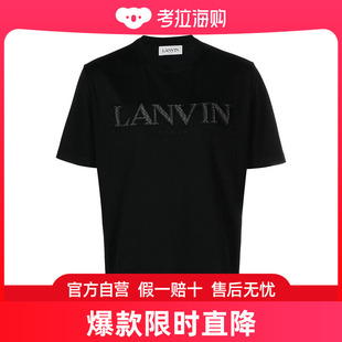 黑色短袖 字母RMTS0005J207P23 衬衫 香港直邮Lanvin浪凡男士