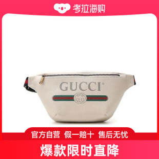 男士 白色logo印花腰包 古驰 Gucci 5304120GCCT