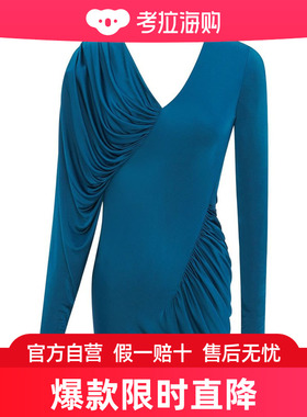 Saint Laurent 垂坠长袖连衣裙 731660Y7F98