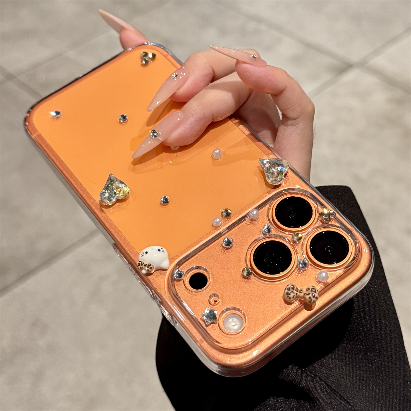 高品质版本立体钻石爱心珍珠kt猫