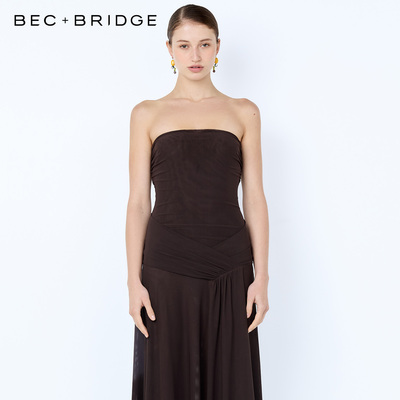 BECBRIDGE气质抹胸长裙
